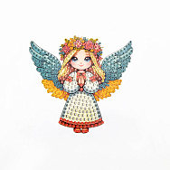 Набір алмазного живопису (наклейка) 10х10 см, Янголятко України (SXM-059108)