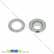 Люверси металеві, 11,5 мм, Темне срібло, 20 шт (SEW-024072)
