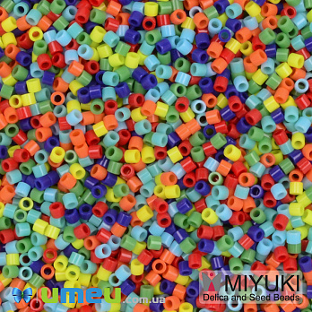 Бисер японский Miyuki Delica 15/0 DBSmix03, Разноцветный, 3 г (BIS-049722)