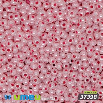 Бісер чеський №592 / 37398, Рожевий блідий, Перламутровий, 10/0 (BIS-005703)