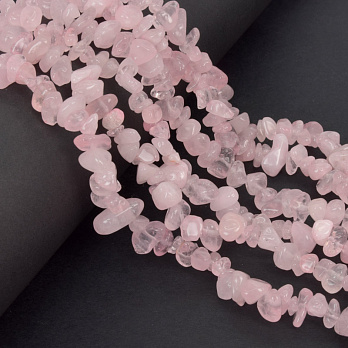 Намистини (скол) Кварц рожевий, Натур. камінь, 5-10 мм (79-80 см) (BUS-057715)
