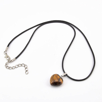 Подвеска на шнурке, Натур. камень Тигровый глаз (POD-058273)