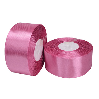 Атласна стрічка, 40 мм, Рожева (LEN-054625)