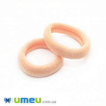 Гумка для волосся мікрофібра, 30 мм, Персикова (OSN-049566)