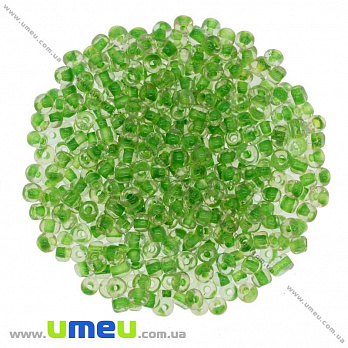 Бісер китайський великий, 6/0, Зелений профарбованих, 4 мм (BIS-009024)