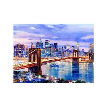 Набір алмазного живопису на підрамнику 30х40 см, Нічне місто (SXM-052408)
