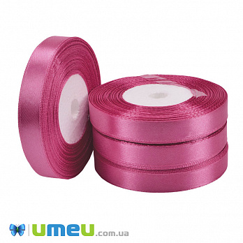 Атласна стрічка, 12 мм, Малинова (LEN-051023)