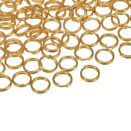 Колечко подвійне з нерж. сталі, 7 мм, 0,7 мм, Покриття 18 kt (STL-018522)