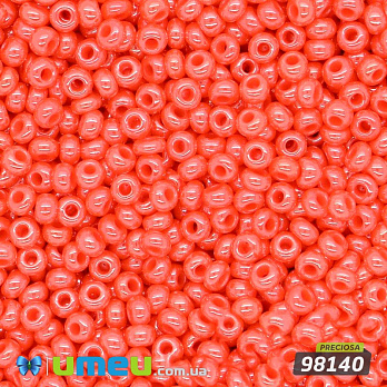 Бісер чеський №584 / 98140, Помаранчевий, Перламутровий, 10/0 (BIS-010116)