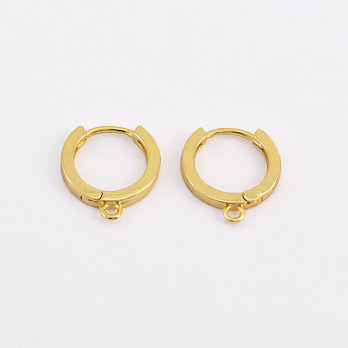 Швензы круглые, Латунь с покрытием 18 kt, 14х13х2 мм (OSN-059024)