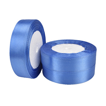 Атласна стрічка, 20 мм, Синя (LEN-060345)