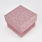Коробочка Квадратная под колечко, 5х5х3,8 см, Розовая (UPK-060580)