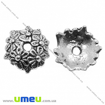 Обіймач, Античне срібло, 12х3 мм (OBN-009249)