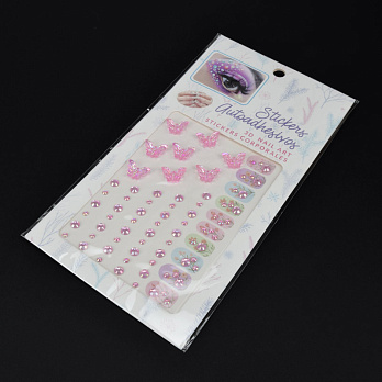 Декоративні елементи на клейовій основі, Рожеві (DIF-060905)