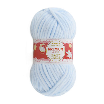 Пряжа Premium Yarn Baby Love 50 г, 60 м, Голубая светлая 306 (YAR-052323)