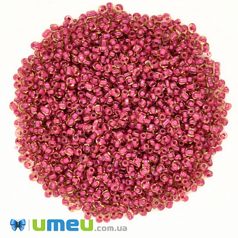 Бисер китайский средний, 8/0, Малиновый хамелеон, 3 мм (BIS-037673)