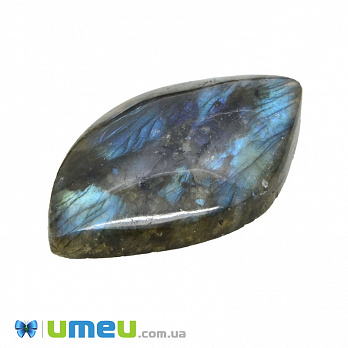 Кабошон нат. камень Лабрадор, 42х26 мм (KAB-023948)