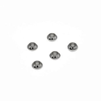 Бусины из нержавеющей стали Биконус, 4х2,5 мм, Темное серебро (STL-058405)