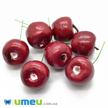 Яблуко велике на дроті УЦЕНКА, 32х35 мм, Червоне (DIF-041034)