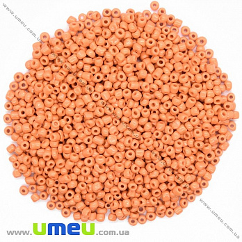 Бисер китайский средний, 8/0, Оранжевый натуральный, 3 мм (BIS-026166)