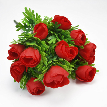 Букет камелій, 34 см, Червоний (DIF-059308)