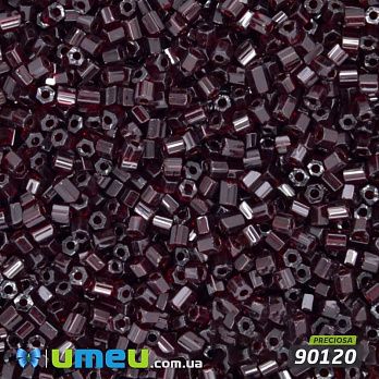 Бісер чеський Рубка 10/0, №90120, Бордовий прозорий (BIS-016992)