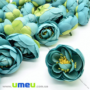 [Архів] Півонія тканинна (головка), 45 мм, М'ятна темна (DIF-033194)