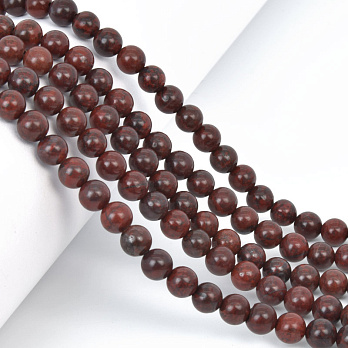 Намистини Яшма брекчієва, Натур. камінь, 6,5 мм, Круглі (BUS-058035)