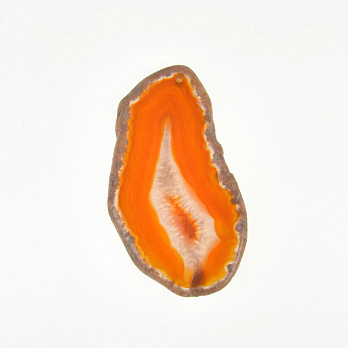 Срез Агата, Красно-коричневый, 68х38 мм (POD-020226)