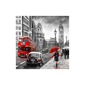 Набір алмазного живопису на підрамнику 30х30 см, Лондон (SXM-052422)