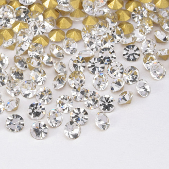 Стразы конусные SS10 (2,8 мм), Белые (STR-061276)
