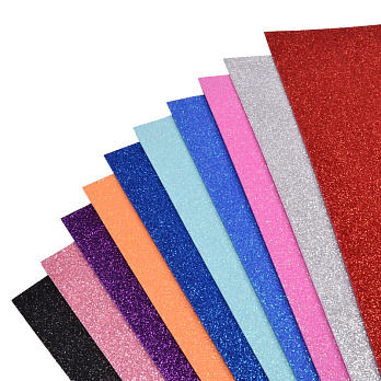 Фоамиран глиттерный, 20х30 см, Микс (FOM-052667)