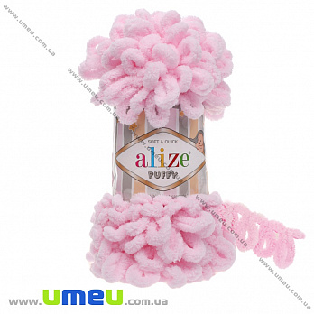 Пряжа Alize Puffy 100 г, 9,2 м, Розовая светлая 31, 1 моток (YAR-034935)