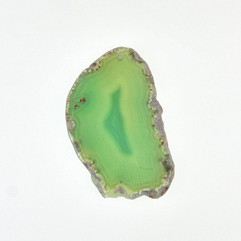 Срез Агата, Зеленый, 65х40 мм (POD-014409)