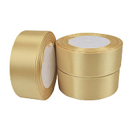 Атласная лента, 30 мм, Золотистая (LEN-061103)