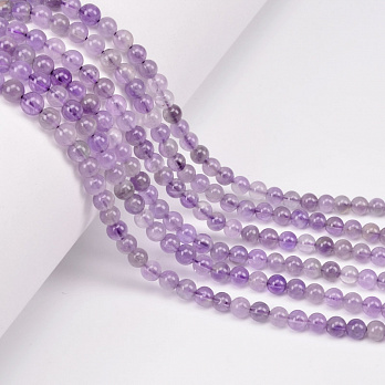 Намистини Аметист світлий, Натур. камінь, 5 мм, Круглі (BUS-051793)
