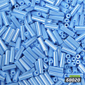 Бисер чешский Стеклярус 3, №68020, Голубой, Перламутровый, 7 мм (BIS-058905)