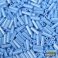 Бісер чеський Стеклярус 3, №68020, Блакитний, Перламутровий, 7 мм (BIS-058905)