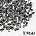 Бисер японский Miyuki Cubes SB18-2008, 1,8 мм, Ирис зеленый матовый (BIS-053284)