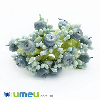 Тычинки на проволоке с яблочком, Серые (DIF-044674)