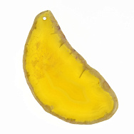 Срез Агата, Желтый, 83х43 мм (POD-022137)