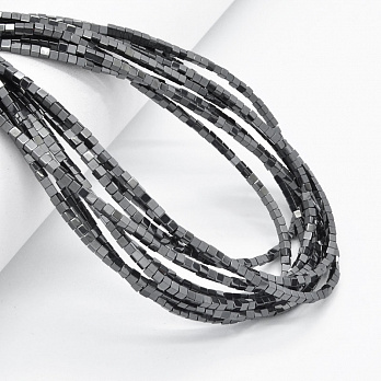 Намистини Гематит, Натур. камінь, Кубик, 2х2х2 мм (BUS-051751)