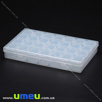 Органайзер для хранения бисера на 28 ячеек, 17,5х10,5х2,5 cм (INS-024877)