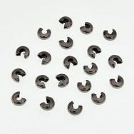 Намистини затискні Крімп, 4 мм, Чорна (BUS-012411)