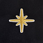 Термоаплікація Зірка, 5 см, Золотиста (APL-060036)