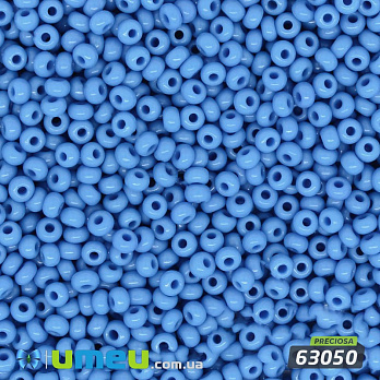 Бісер чеський №224/63050, Блакитний темний, Натуральний, 10/0 (BIS-003760)