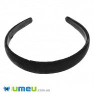 Обруч оксамитовий, 20 мм, Чорний (OSN-044191)