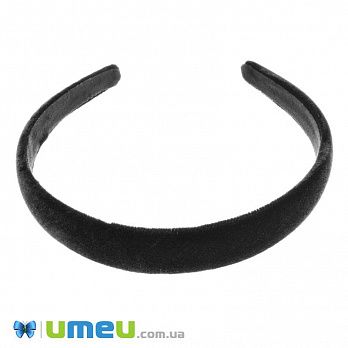 Обруч оксамитовий, 20 мм, Чорний (OSN-044191)