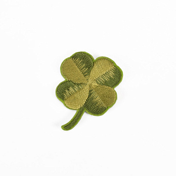 Термоаппликация Клевер зеленый, 4,3х3,2 см (APL-060029)