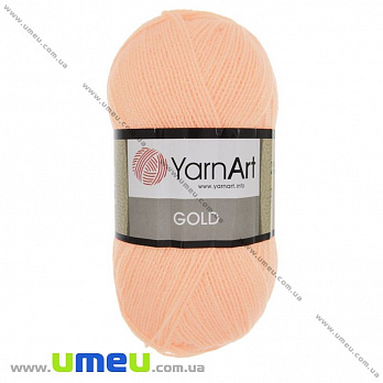 Пряжа YarnArt Gold 100 г, 400 м, Персиковая 9353, 1 моток (YAR-025457)